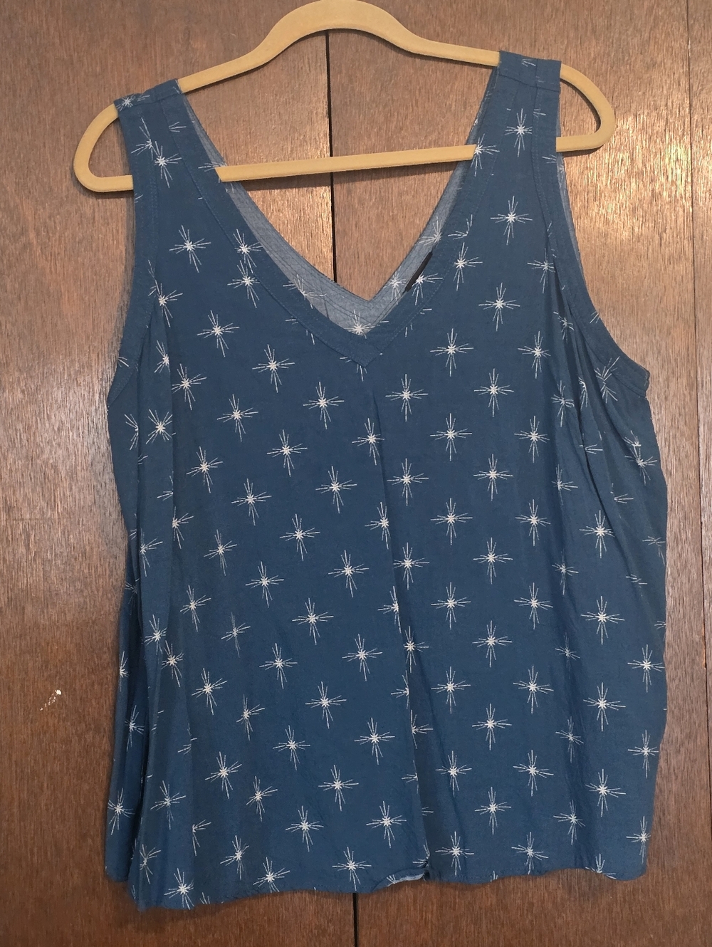 Torrid Starburst Patter Challis Stitch Tank Top